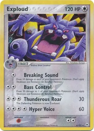 6/101 Exploud HL Rare Holo Reverse Holo