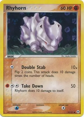 70/101 Rhyhorn HL Common Reverse Holo