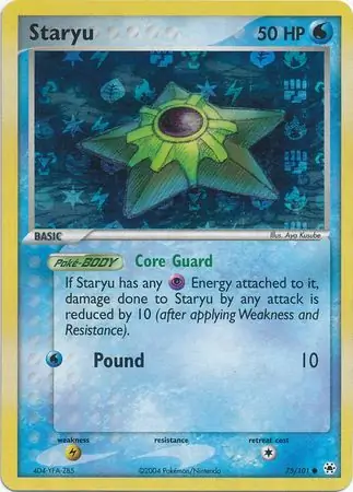 75/101 Staryu HL Common Reverse Holo