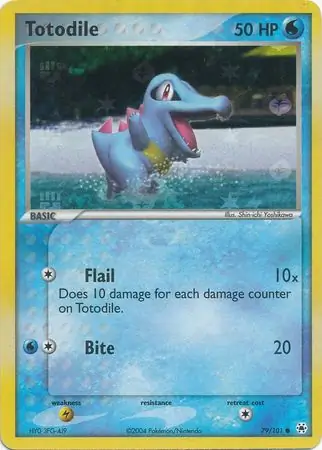 79/101 Totodile HL Common Reverse Holo