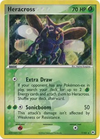 7/101 Heracross HL Rare Holo Reverse Holo