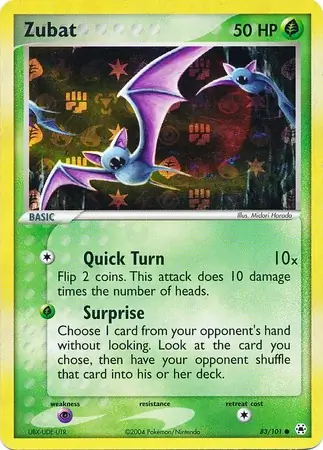 83/101 Zubat HL Common Reverse Holo