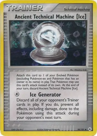 84/101 Ancient Technical Machine [Ice] HL Uncommon Reverse Holo