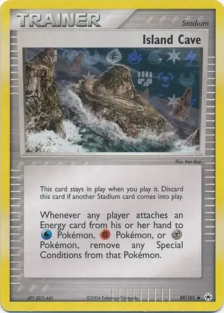 89/101 Island Cave HL Uncommon Reverse Holo