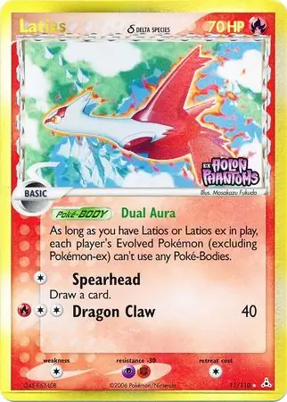 Latias δ Holon Phantoms 11/110 Rare Holo Reverse Holo