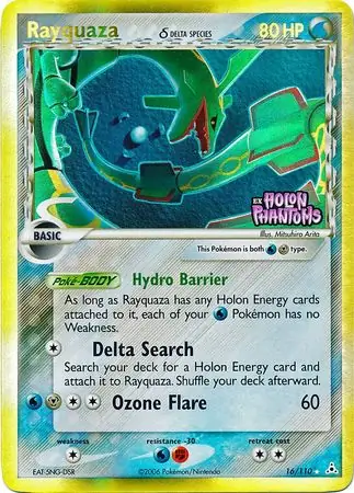16/110 Rayquaza δ HP Rare Holo Reverse Holo