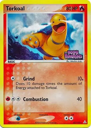 33/110 Torkoal HP Rare Reverse Holo