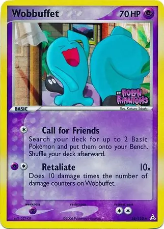 Wobbuffet 56/110 3 EX HOLON PHANTOMS UNCOMMON REVERSE HOLO PTCG