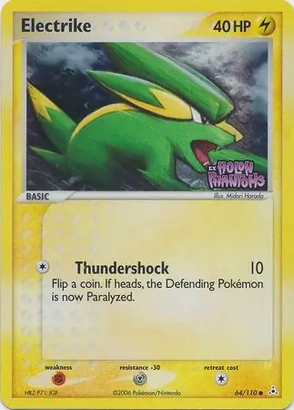 Electrike 64/110 3 EX HOLON PHANTOMS COMMON REVERSE HOLO PTCG