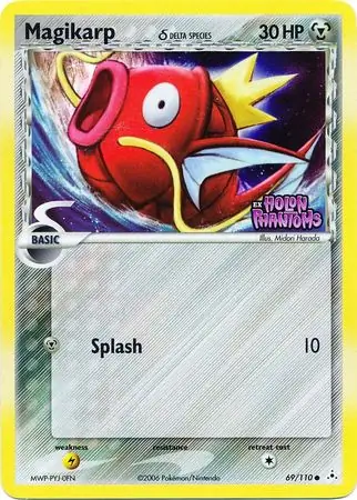 Magikarp δ Holon Phantoms 69/110 Common Reverse Holo