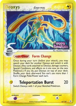 6/110 Deoxys δ HP Rare Holo Reverse Holo