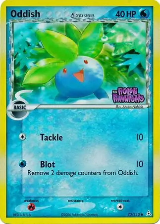 73/110 Oddish δ HP Common Reverse Holo