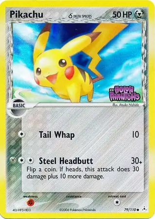 Pikachu δ Holon Phantoms 79/110 Common Reverse Holo
