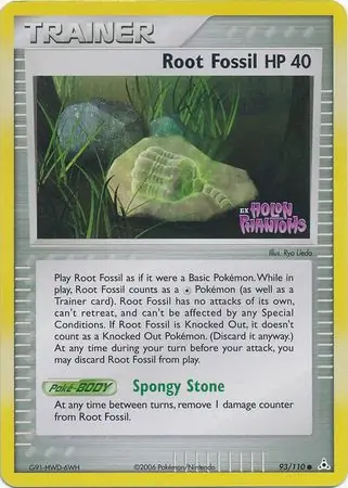 Root Fossil 93/110 3 EX HOLON PHANTOMS COMMON REVERSE HOLO PTCG