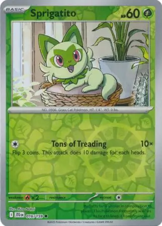 Sprigatito Journey Together 016/159 Common Reverse Holo