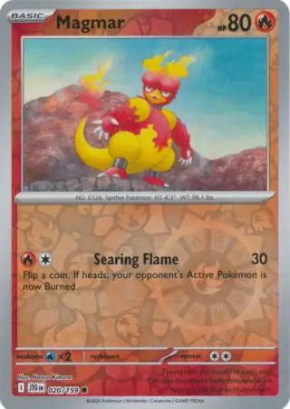 Magmar Journey Together 020/159 Common Reverse Holo