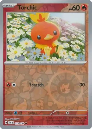 Torchic Journey Together 022/159 Common Reverse Holo