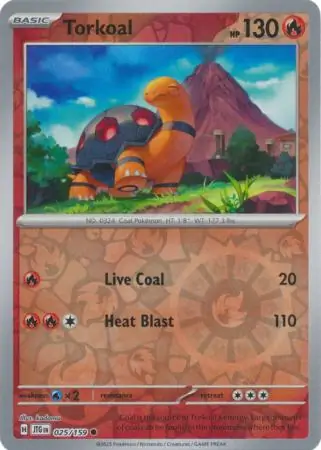 Torkoal Journey Together 025/159 Common Reverse Holo