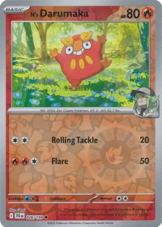N's Darumaka Journey Together 026/159 Common Reverse Holo