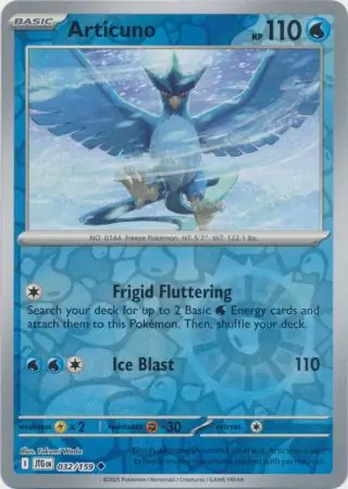 Articuno Journey Together 032/159 Uncommon Reverse Holo