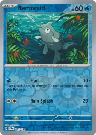 Remoraid Journey Together 033/159 Common Reverse Holo