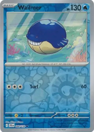 Wailmer Journey Together 040/159 Common Reverse Holo