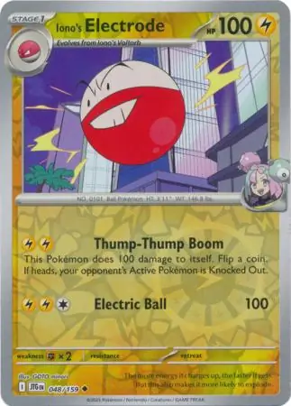 Iono's Electrode Journey Together 048/159 Uncommon Reverse Holo