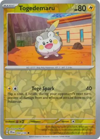 Togedemaru Journey Together 050/159 Common Reverse Holo