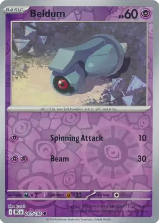 Beldum Journey Together 061/159 Common Reverse Holo