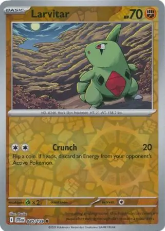 Larvitar Journey Together 080/159 Common Reverse Holo