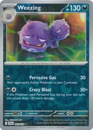 Weezing Journey Together 092/159 Uncommon Reverse Holo