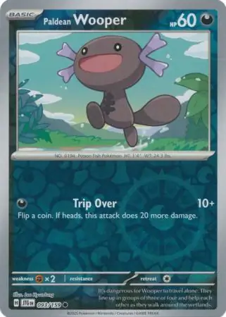 Paldean Wooper Journey Together 093/159 Common Reverse Holo