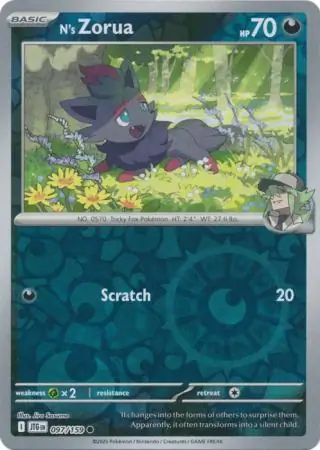 N's Zorua Journey Together 097/159 Common Reverse Holo