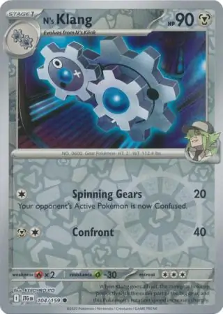 N's Klang Journey Together 104/159 Common Reverse Holo