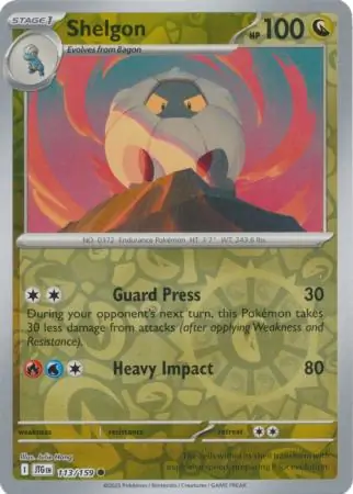 Shelgon Journey Together 113/159 Common Reverse Holo