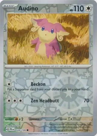 Audino Journey Together 124/159 Common Reverse Holo