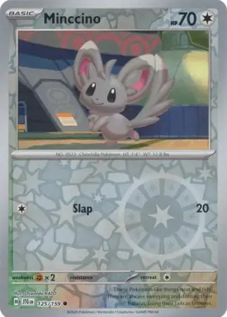 Minccino Journey Together 125/159 Common Reverse Holo