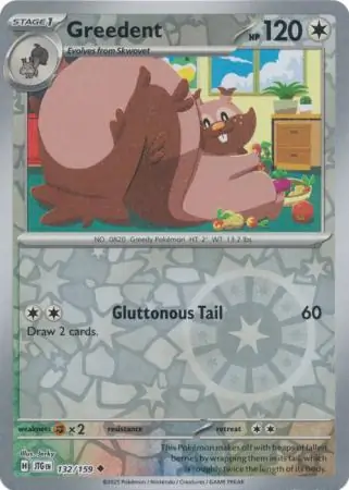 Greedent Journey Together 132/159 Uncommon Reverse Holo