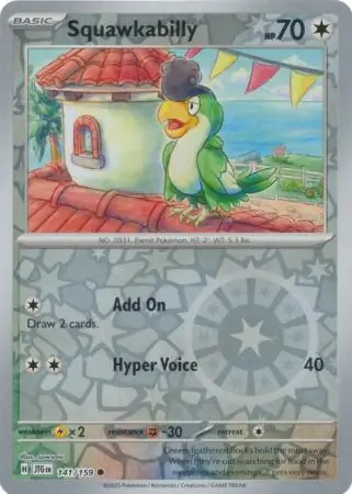 Squawkabilly Journey Together 141/159 Common Reverse Holo