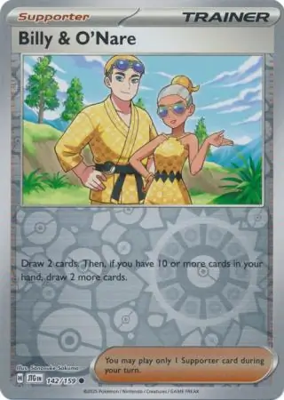 Billy & O'Nare Journey Together 142/159 Common Reverse Holo