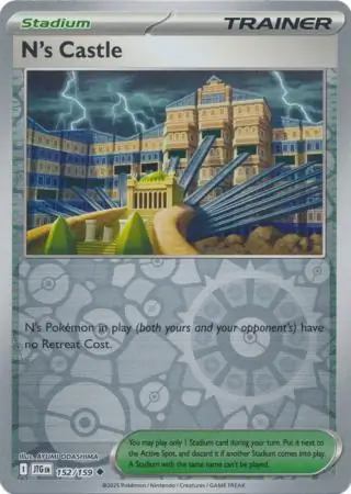 N's Castle Journey Together 152/159 Uncommon Reverse Holo