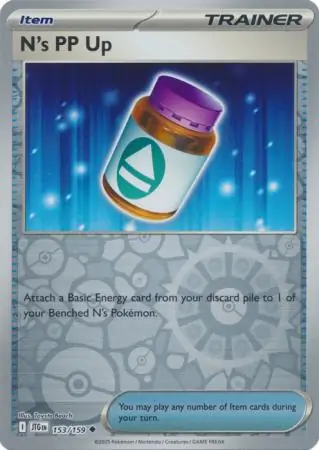 N's PP Up Journey Together 153/159 Uncommon Reverse Holo