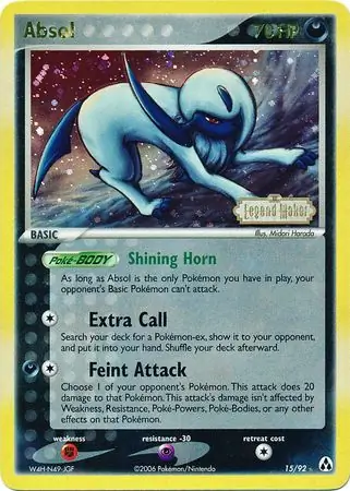 15/92 Absol LM Rare Reverse Holo