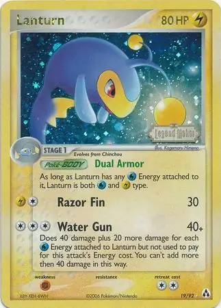 19/92 Lanturn LM Rare Reverse Holo