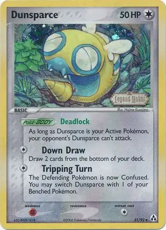 31/92 Dunsparce LM Uncommon Reverse Holo