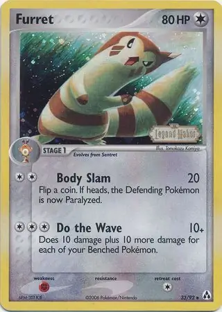 33/92 Furret LM Uncommon Reverse Holo