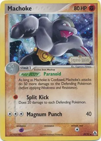 Machoke Legend Maker 39/92 Uncommon Reverse Holo