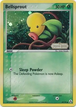 Bellsprout 49/92 3 EX LEGEND MAKER COMMON REVERSE HOLO PTCG