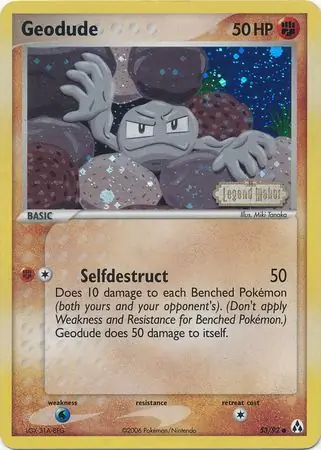 53/92 Geodude LM Common Reverse Holo