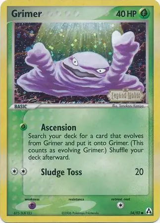 54/92 Grimer LM Common Reverse Holo